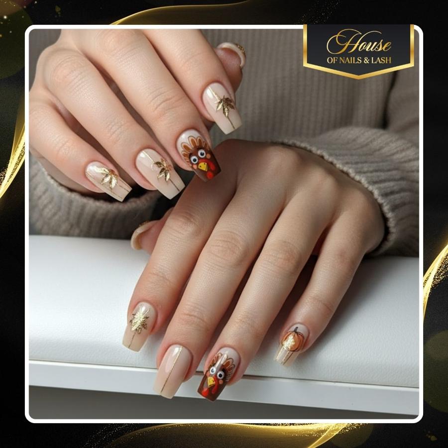 Thanksgiving nail design